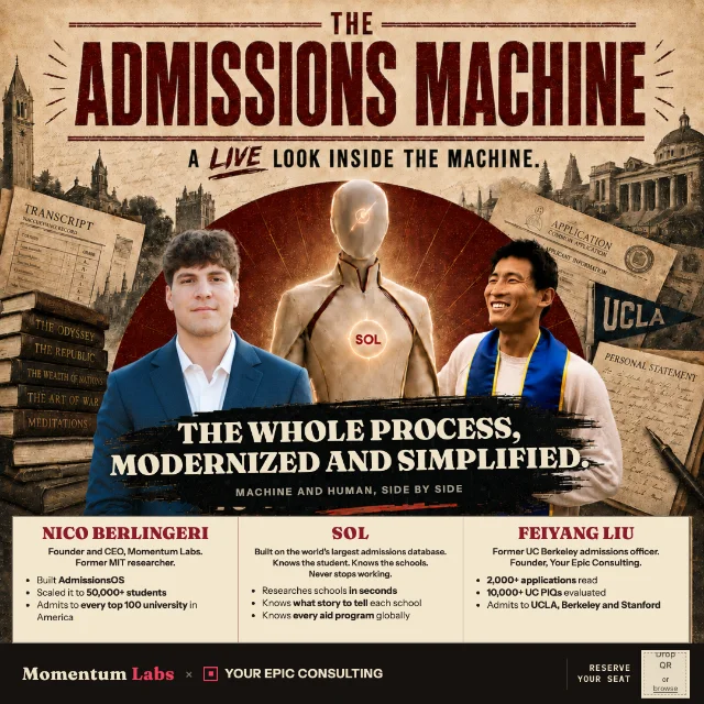 The Admissions Machine flier, Sun Valley
