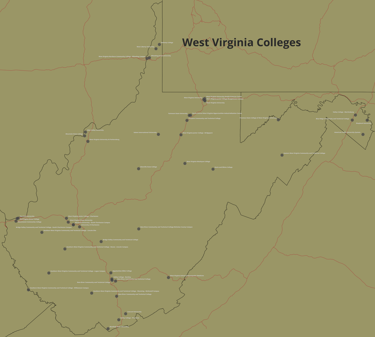 West Virginia Wesleyan College campus